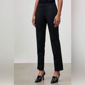 Lafayette 148 New York Slim Black Pants Women’s 8 Bleeker Stretch Dress Trousers